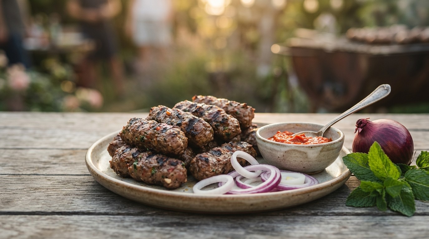 Cevapcici (Hongaarse Gehaktrolletjes)