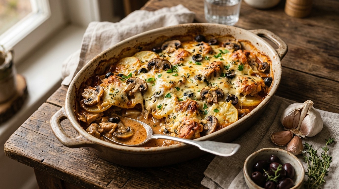Champignon Ovenschotel recept Champignon Ovenschotel recept