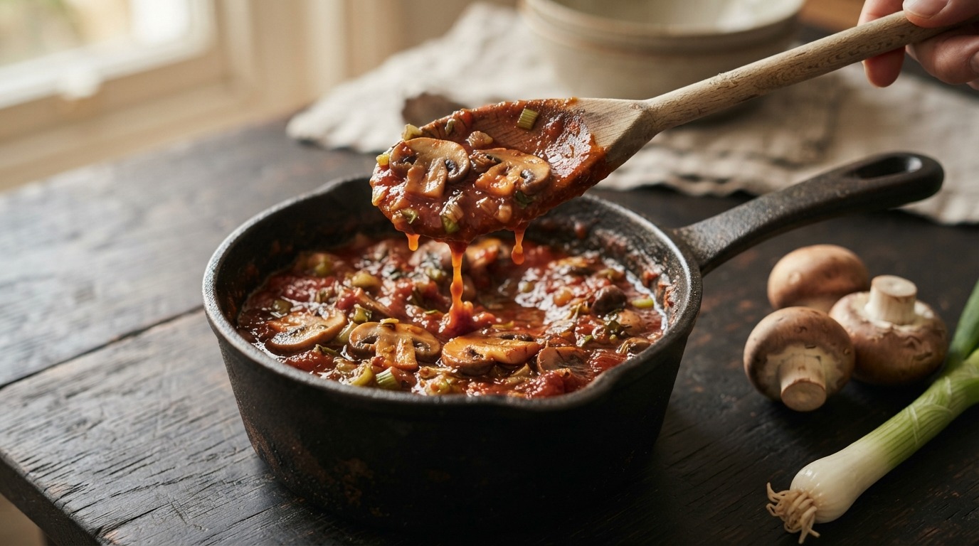 Champignon-tomatensaus