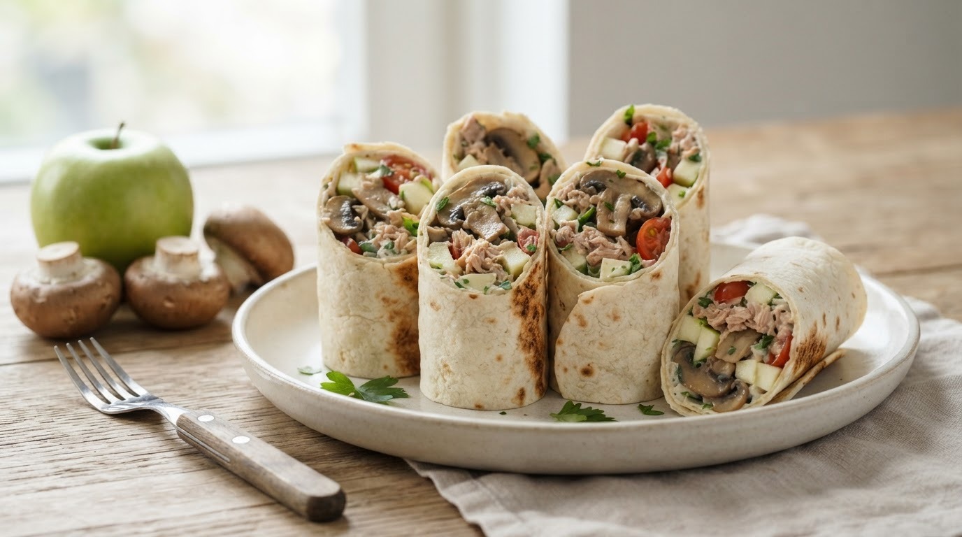 Champignon-wraps recept Champignon-wraps recept