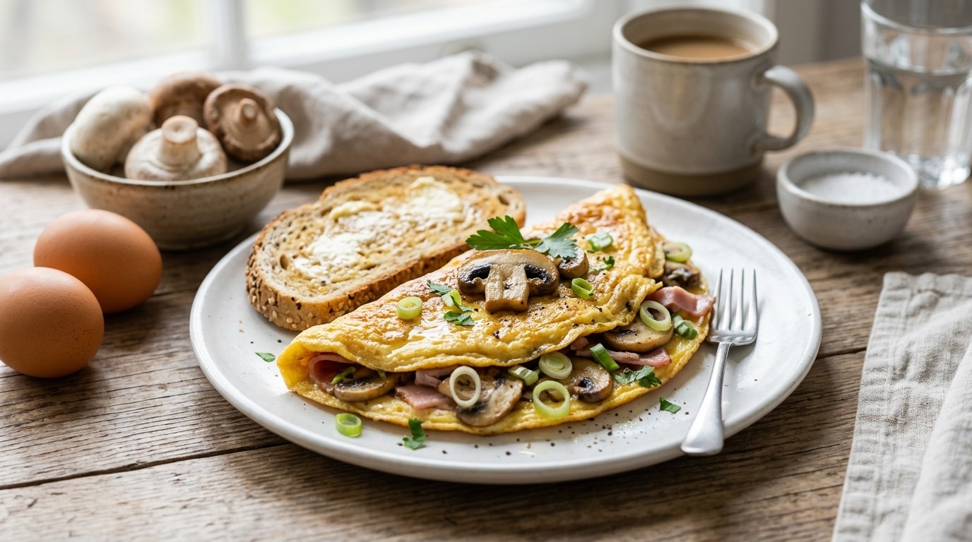 Champignonomelet recept Champignonomelet recept