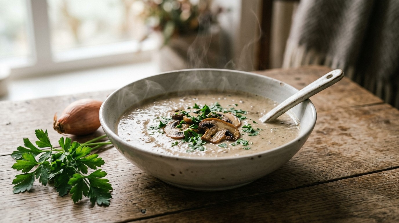 Champignonroomsoep recept Champignonroomsoep recept