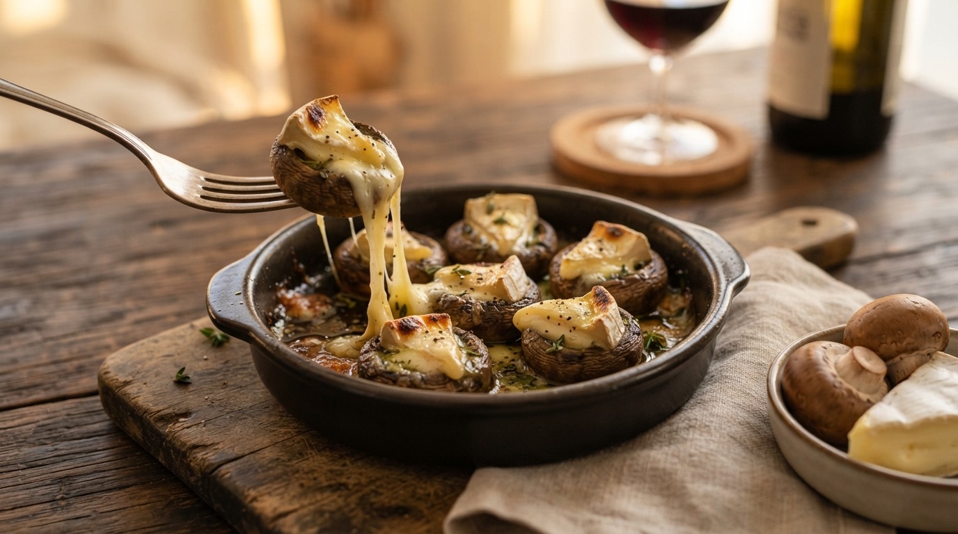 Champignons met Brie