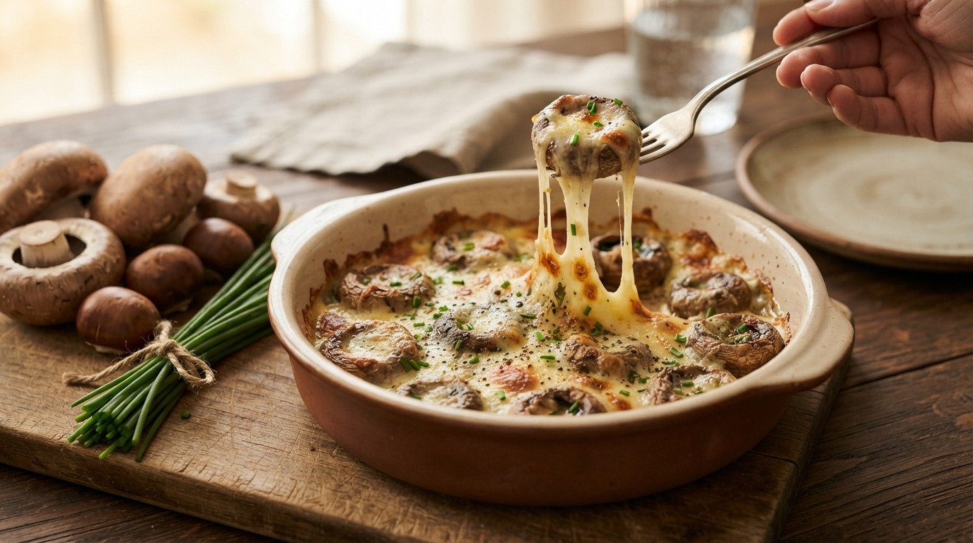Champignons met Kruidenkaas
