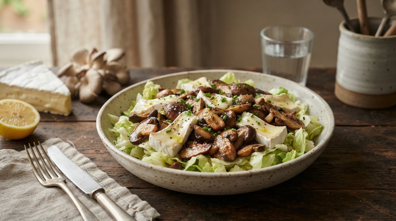 Champignonsalade met Brie recept Champignonsalade met Brie recept