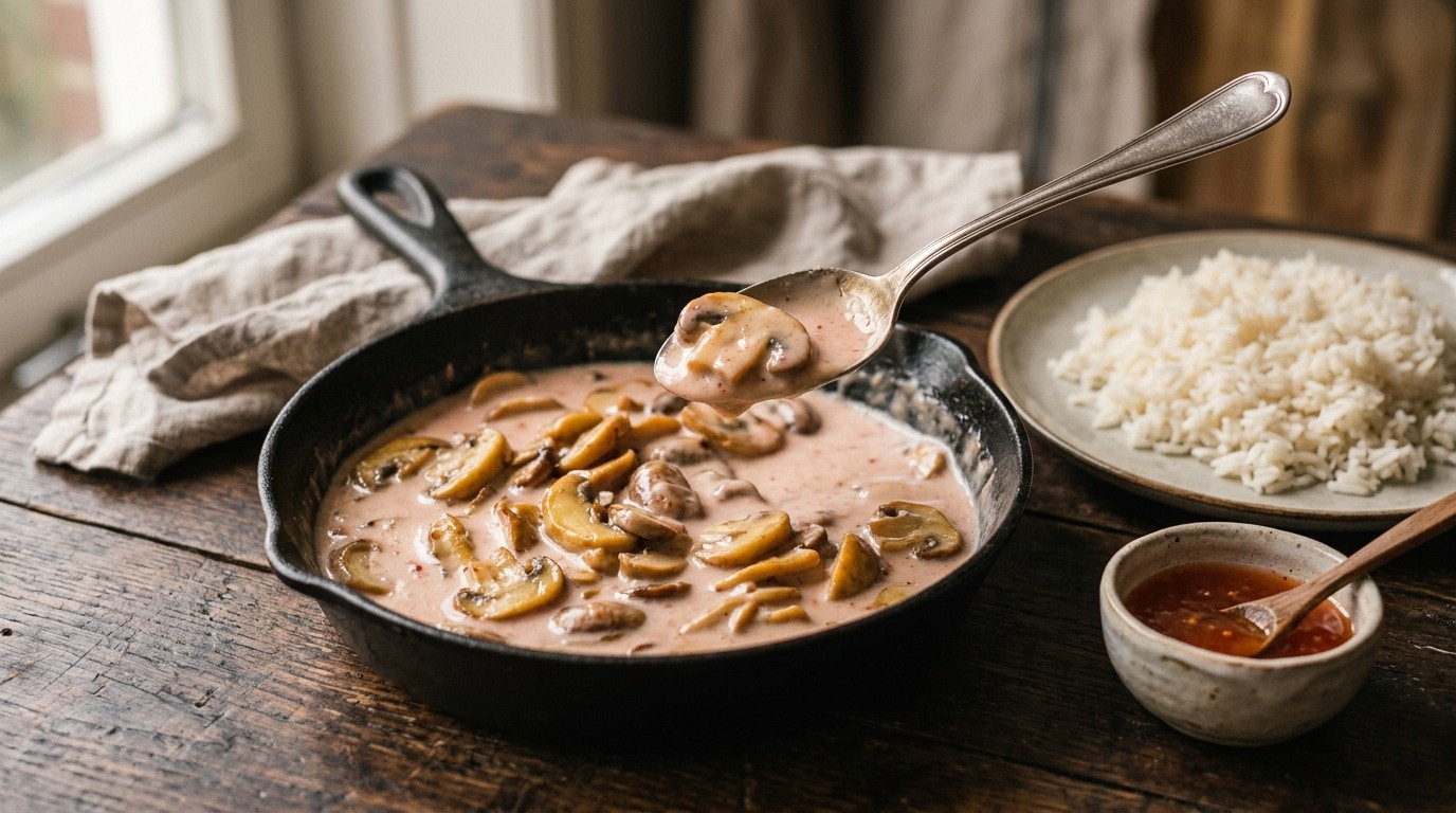 Champignonsaus met MonChou recept Champignonsaus met MonChou recept