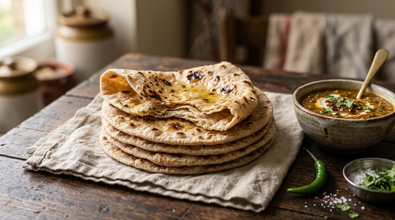 Chapati (Indiase Broodpannenkoek)