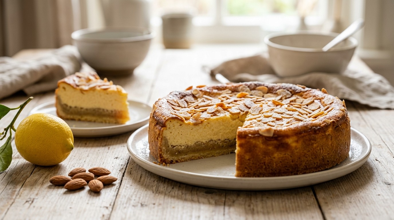 Cheesecake met Amandelspijs