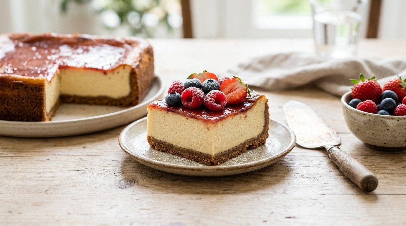 Cheesecake met Rood Fruit
