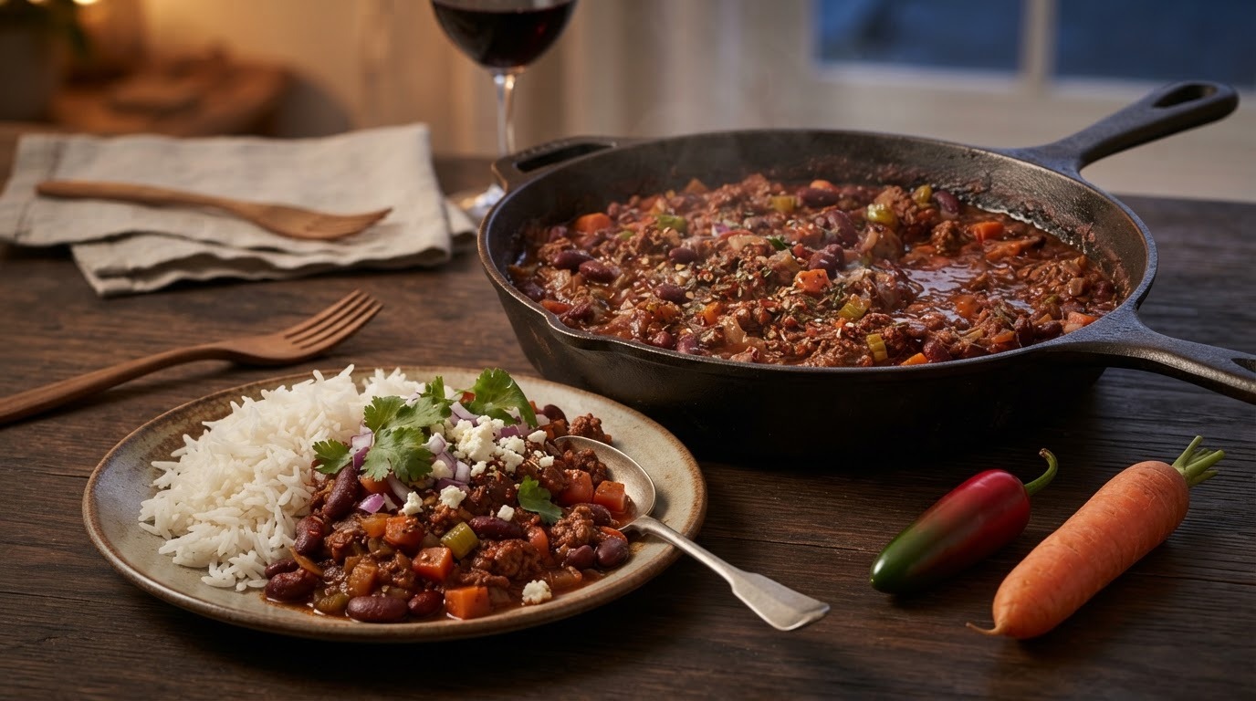 Chili con Carne met Lamsgehakt