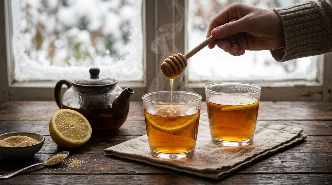 Chinese Citroenthee met rum en Honing