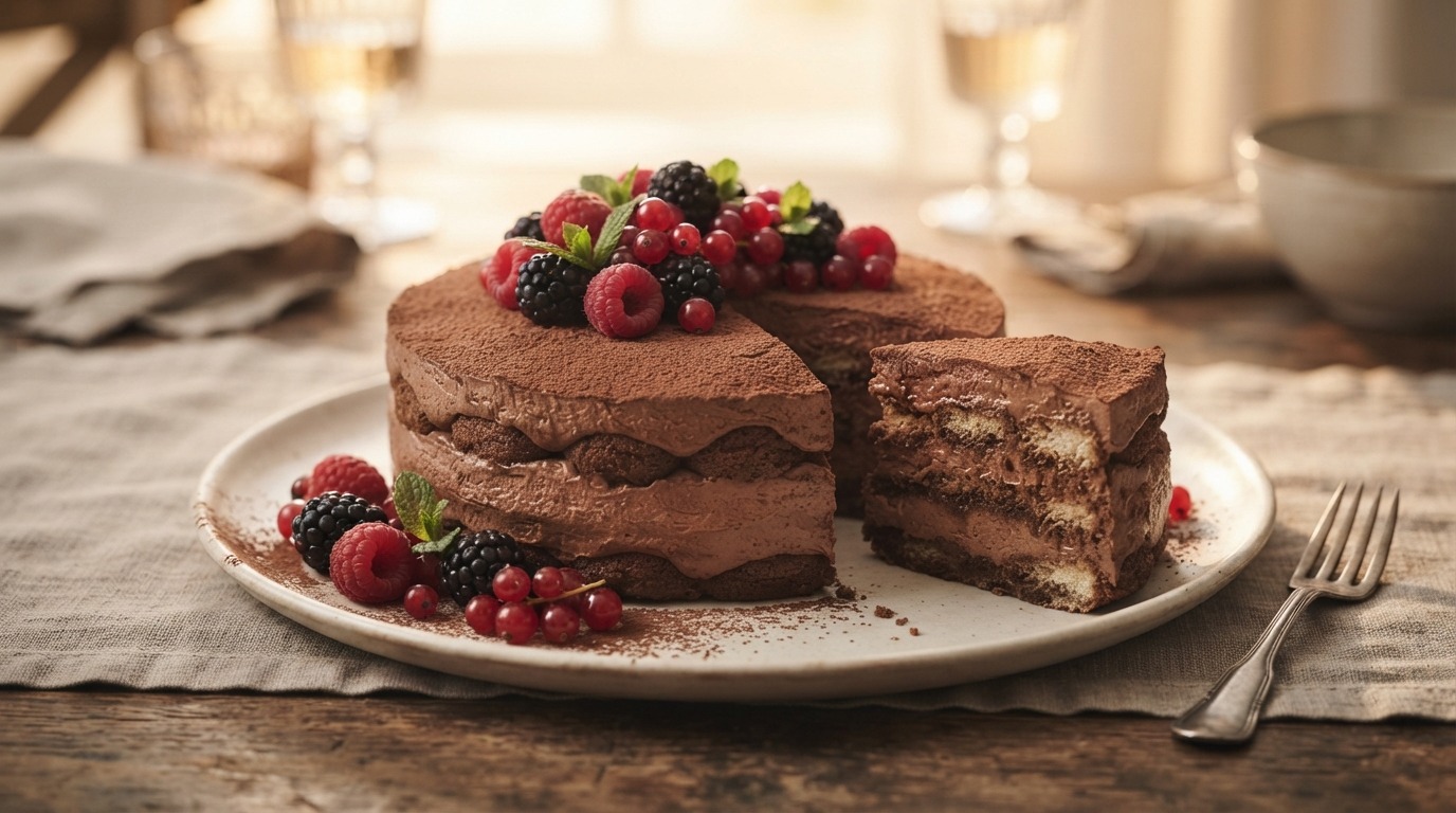 Choco-tiramisutaartje Zonder Oven
