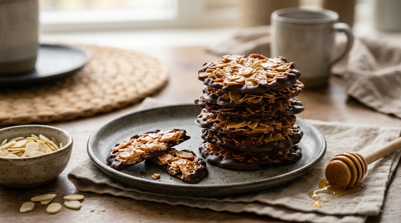 Chocolade-amandelkoekjes