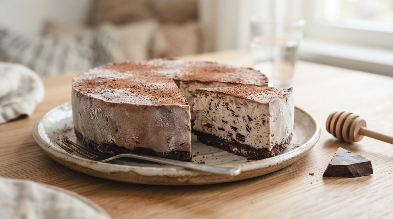 Chocolade-ijstaart