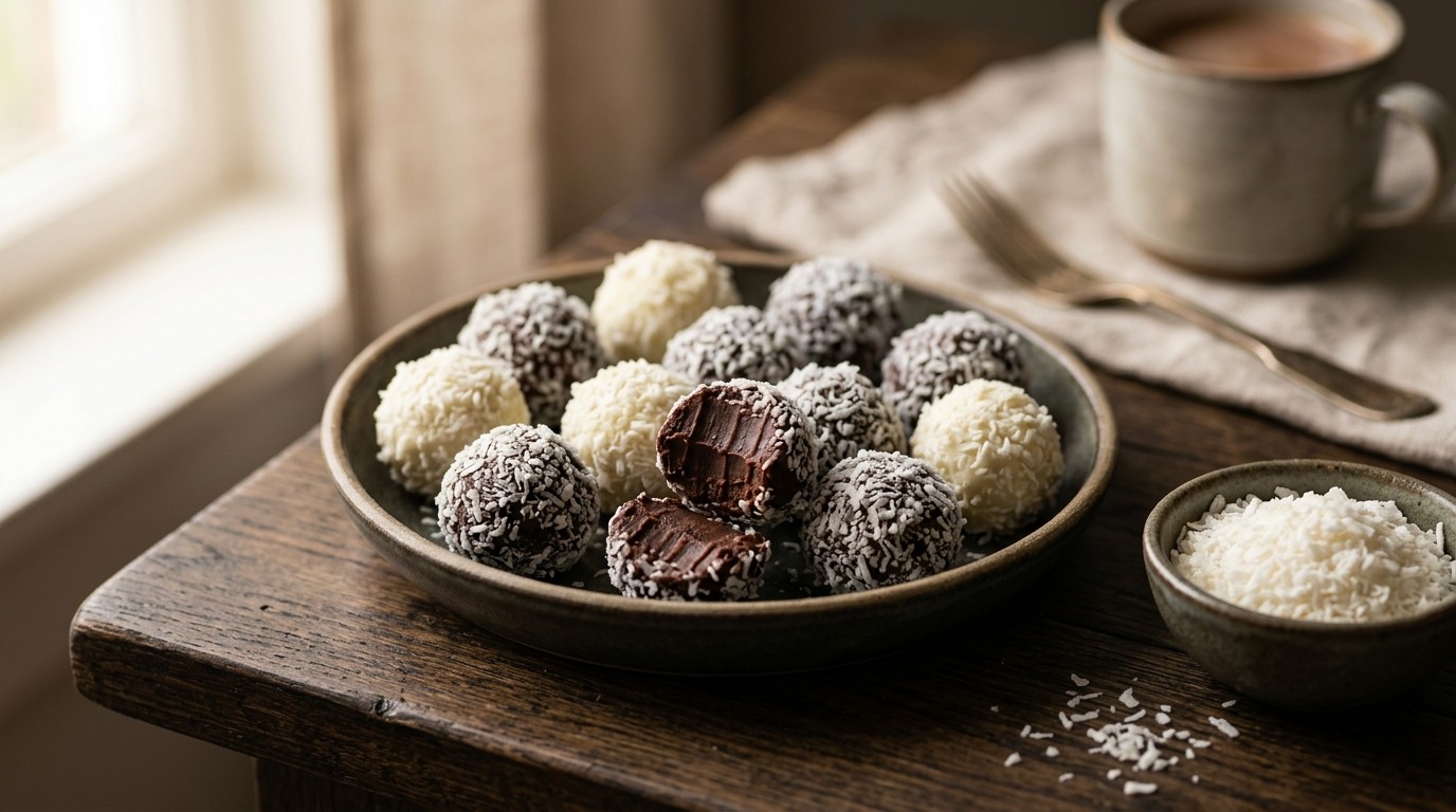 Chocolade Kokosballetjes recept Chocolade Kokosballetjes recept