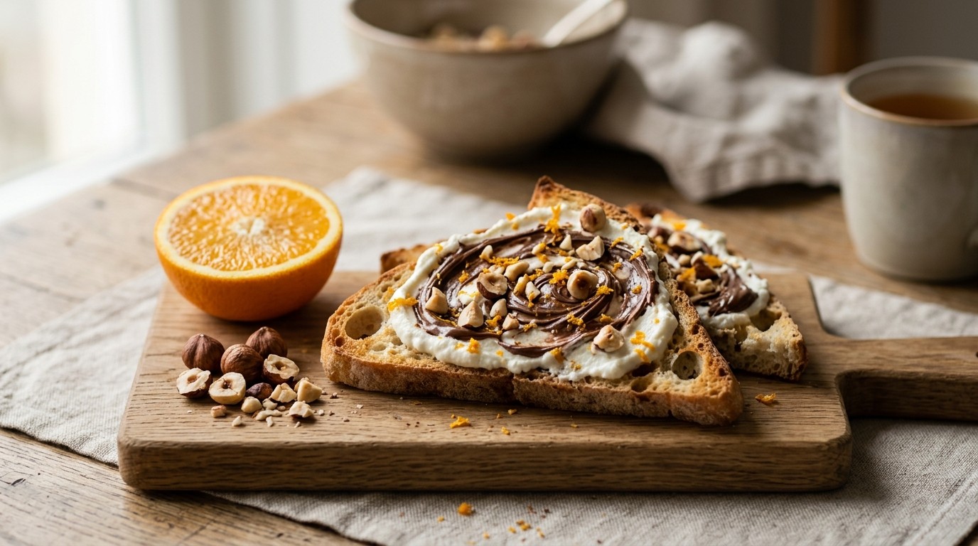 Chocolade Kwarksandwich recept Chocolade Kwarksandwich recept