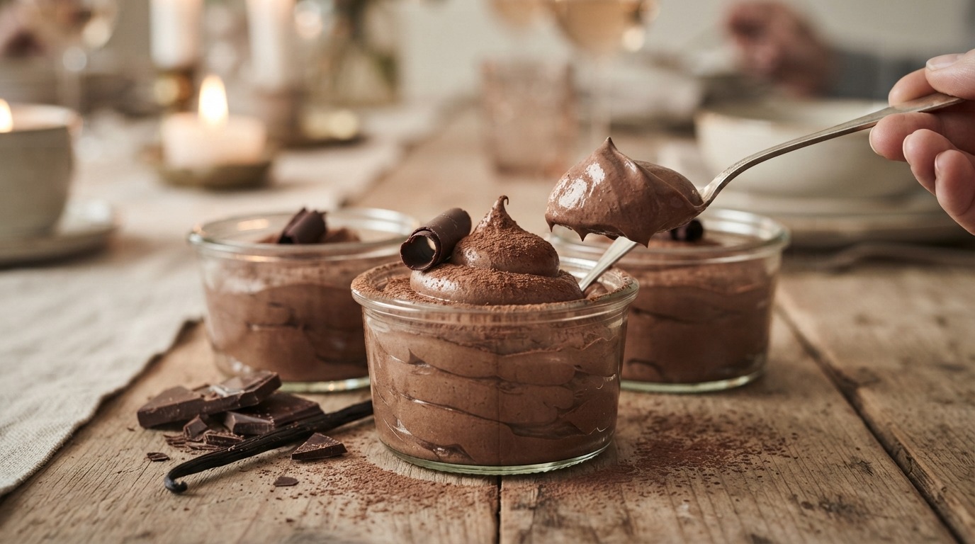 Chocolade-mascarponebakjes