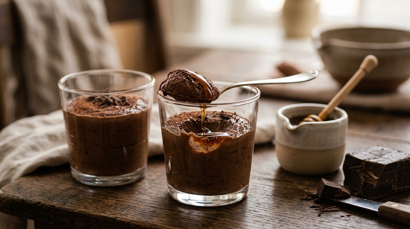 Chocolade Mousse met Maple Siroop recept Chocolade Mousse met Maple Siroop recept