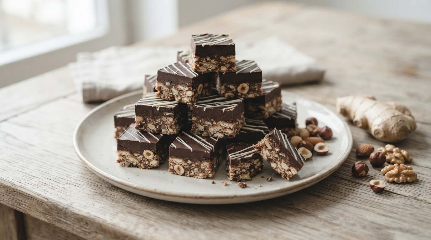 Chocolade-noten Blokjes