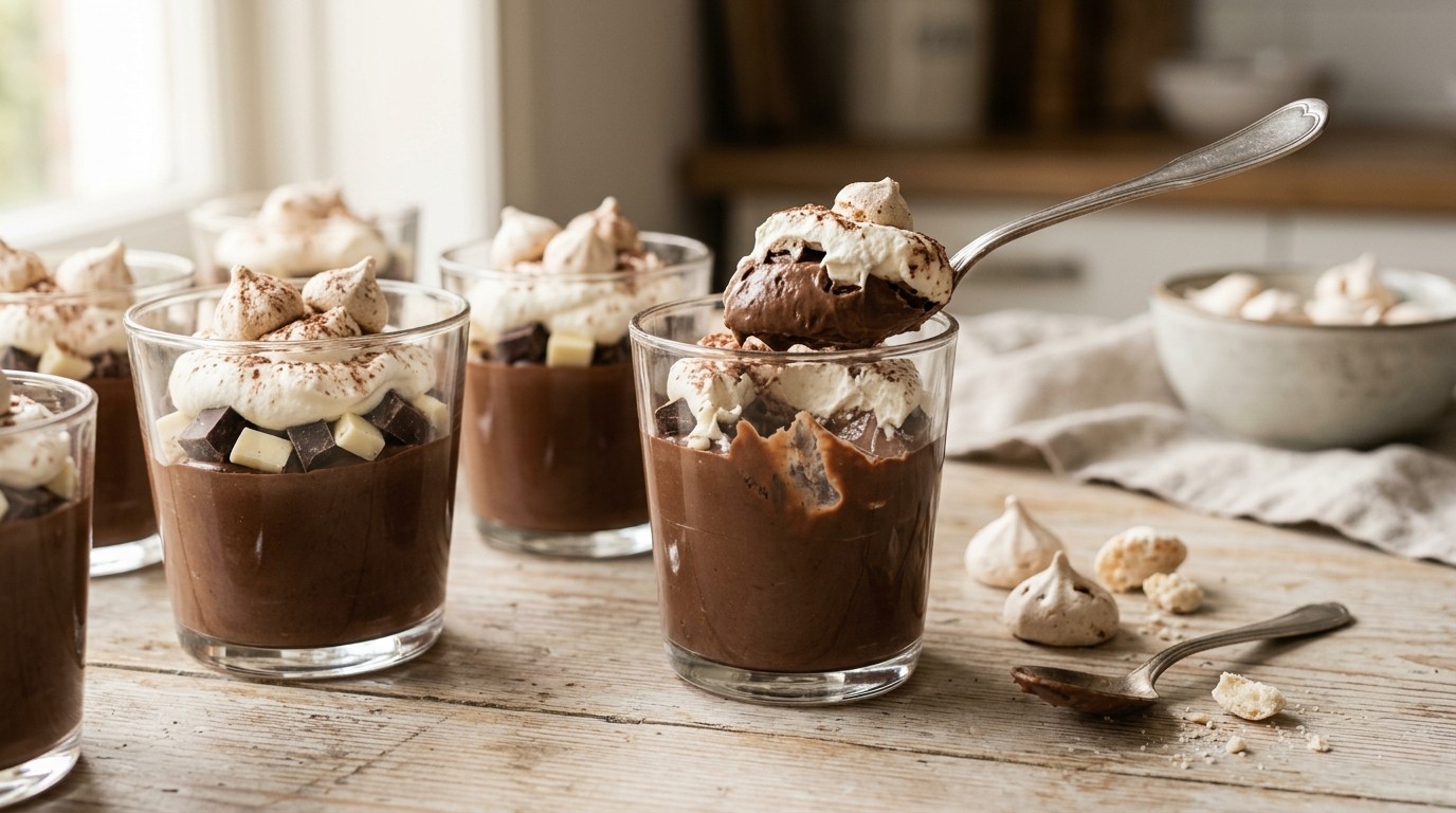 Chocolade Schuimpjes-pudding