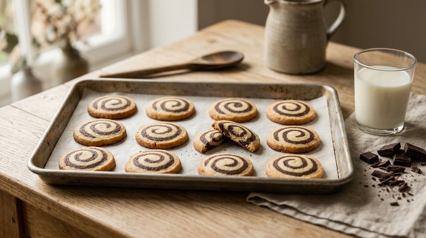 Chocolade-swirlkoekjes recept Chocolade-swirlkoekjes recept