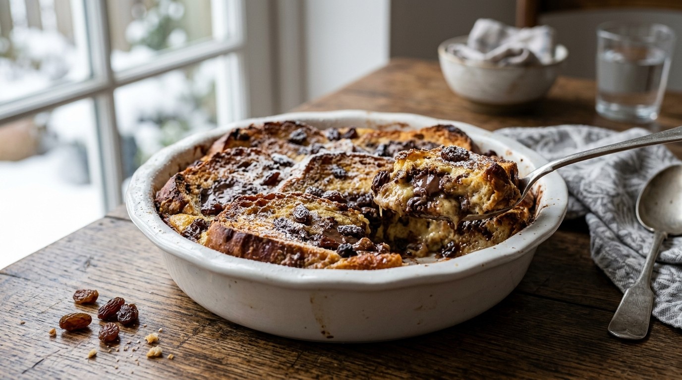 Chocoladebrood met Boterpuddeing