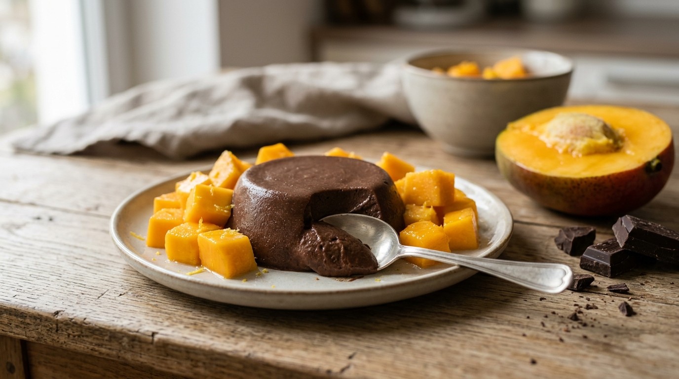 Chocoladegriesmeel met Mango