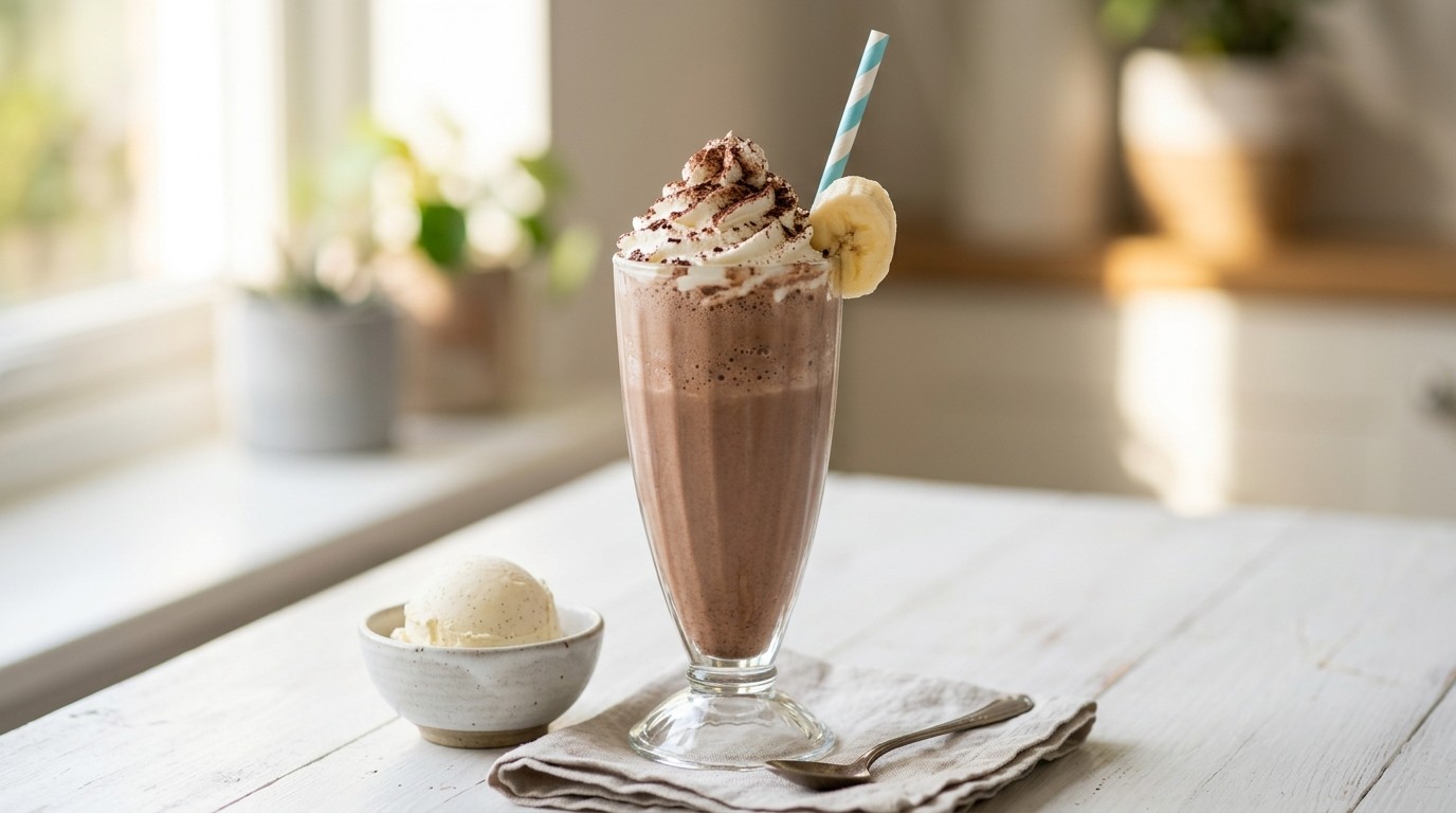 Chocolademilkshake met Banaan recept Chocolademilkshake met Banaan recept