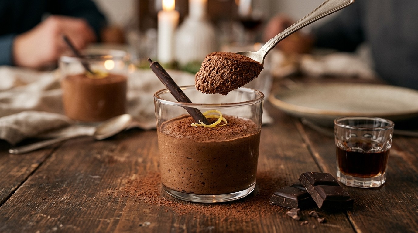 Chocolademousse met rum