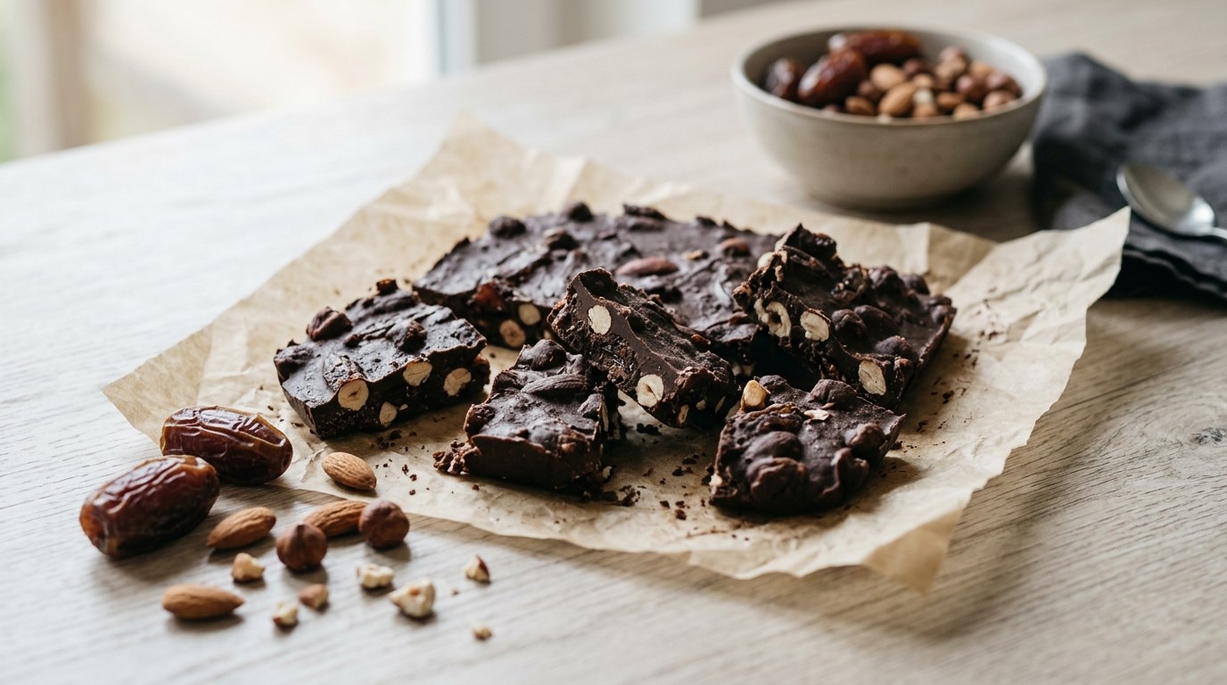 Chocoladereep van Rauwe Cacaopoeder