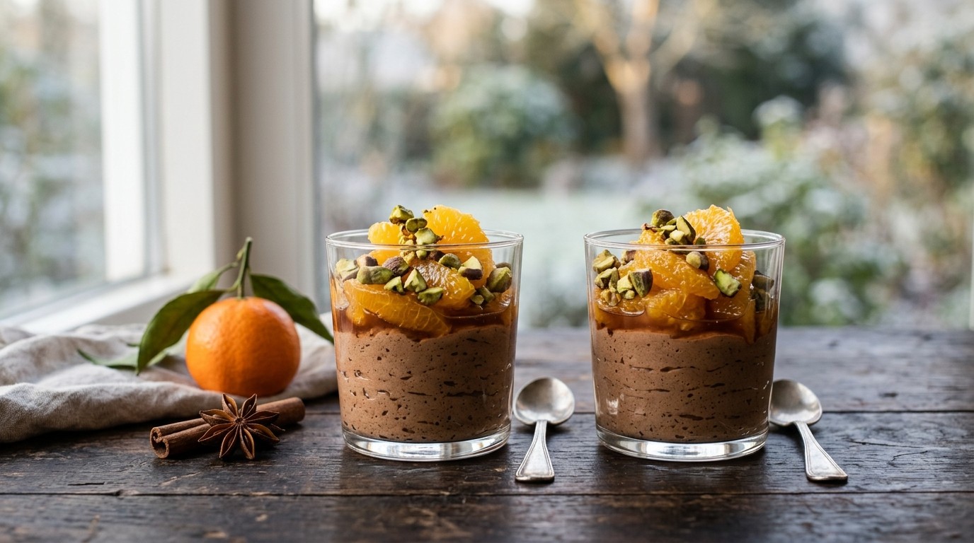 Chocomousse met Sinaasappels