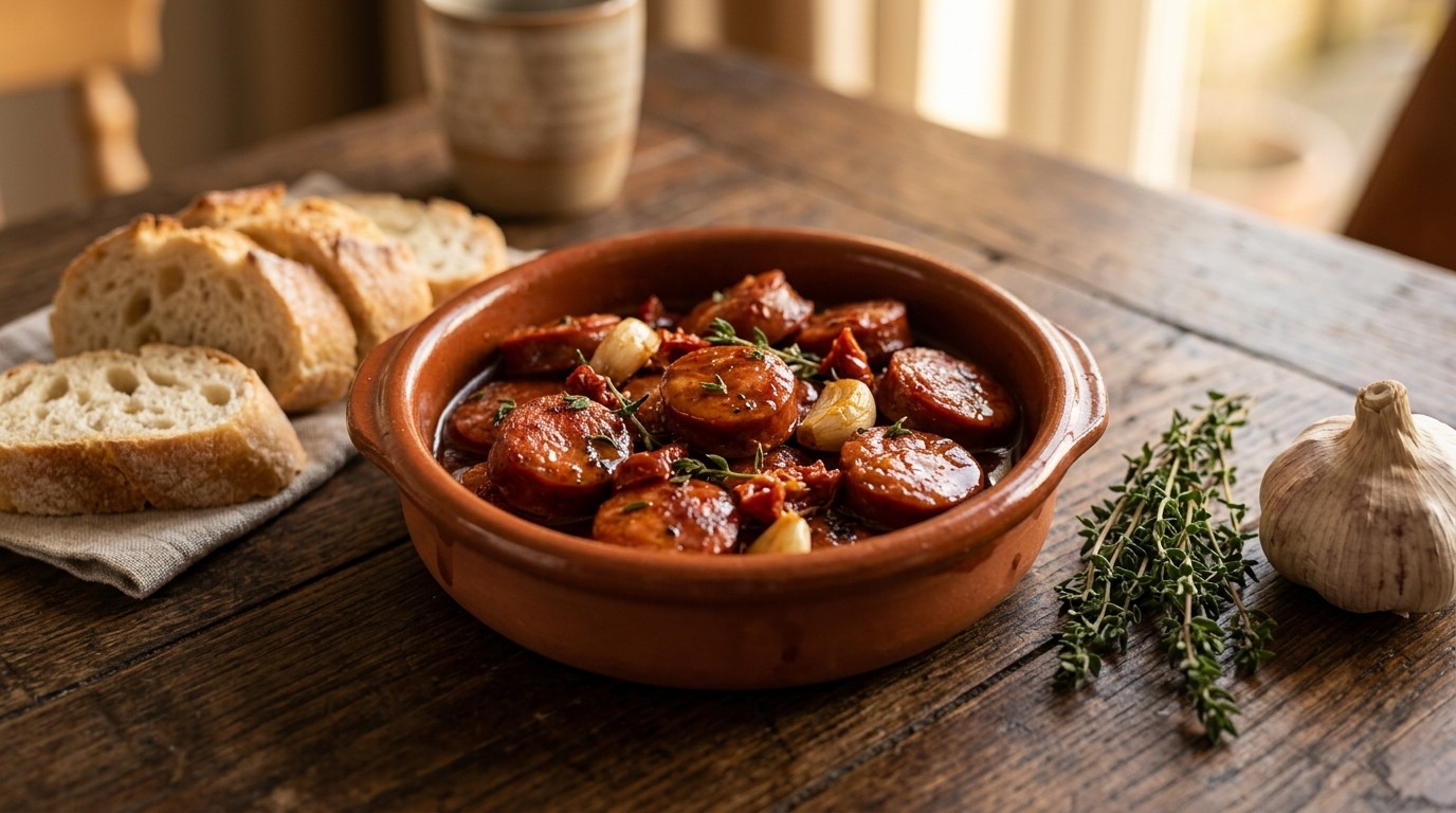 Chorizo in Witte Wijn recept Chorizo in Witte Wijn recept