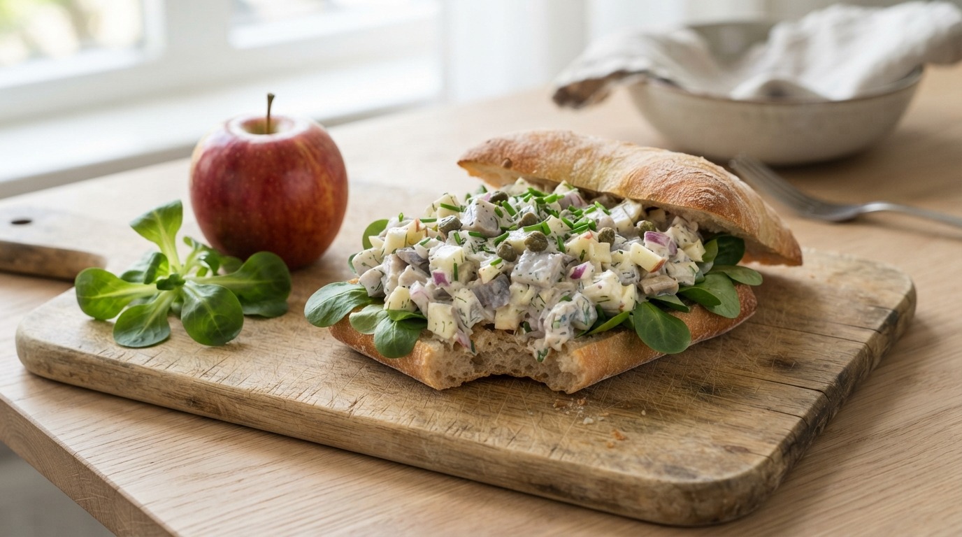 Ciabatta met Haringsalade