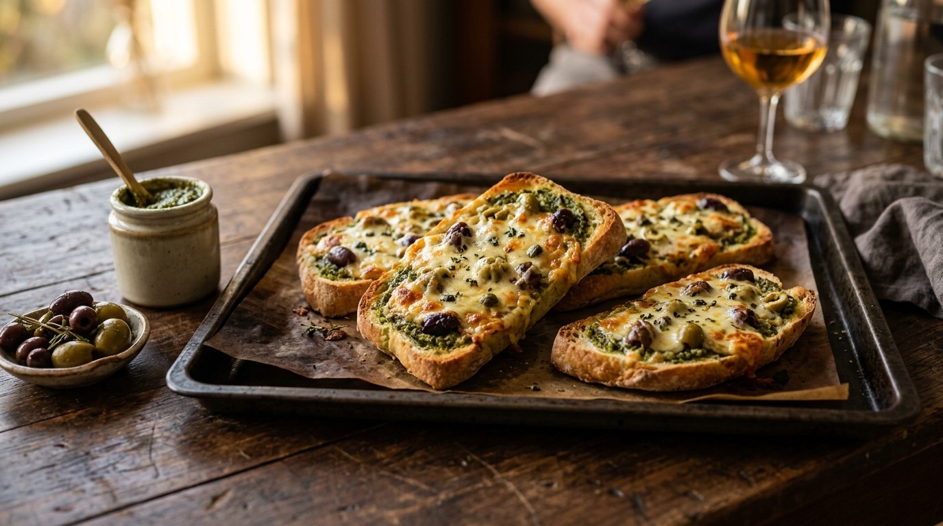 Ciabatta met Pesto en Kaas