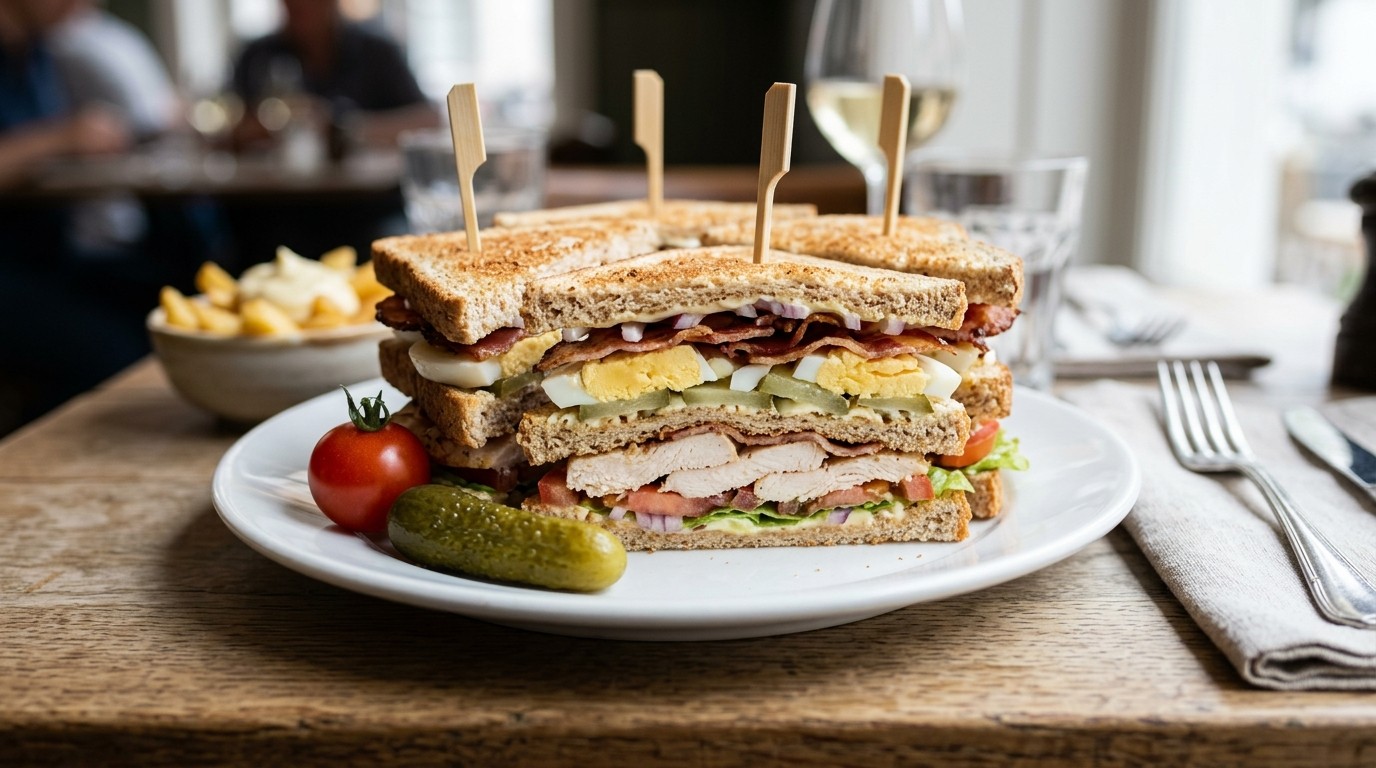 Clubsandwich met Kipfilet en Ontbijtspek recept Clubsandwich met Kipfilet en Ontbijtspek recept