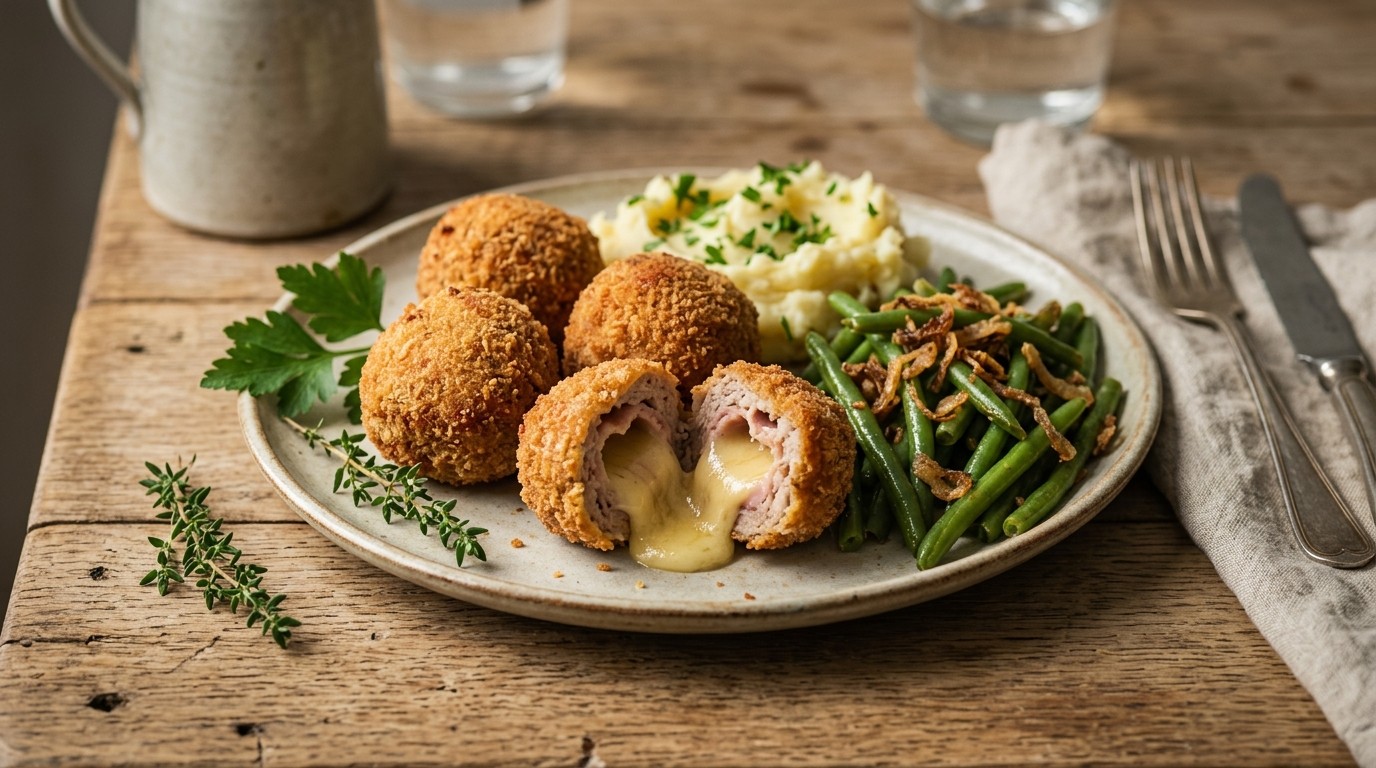 Cordon-bleu-gehaktballen