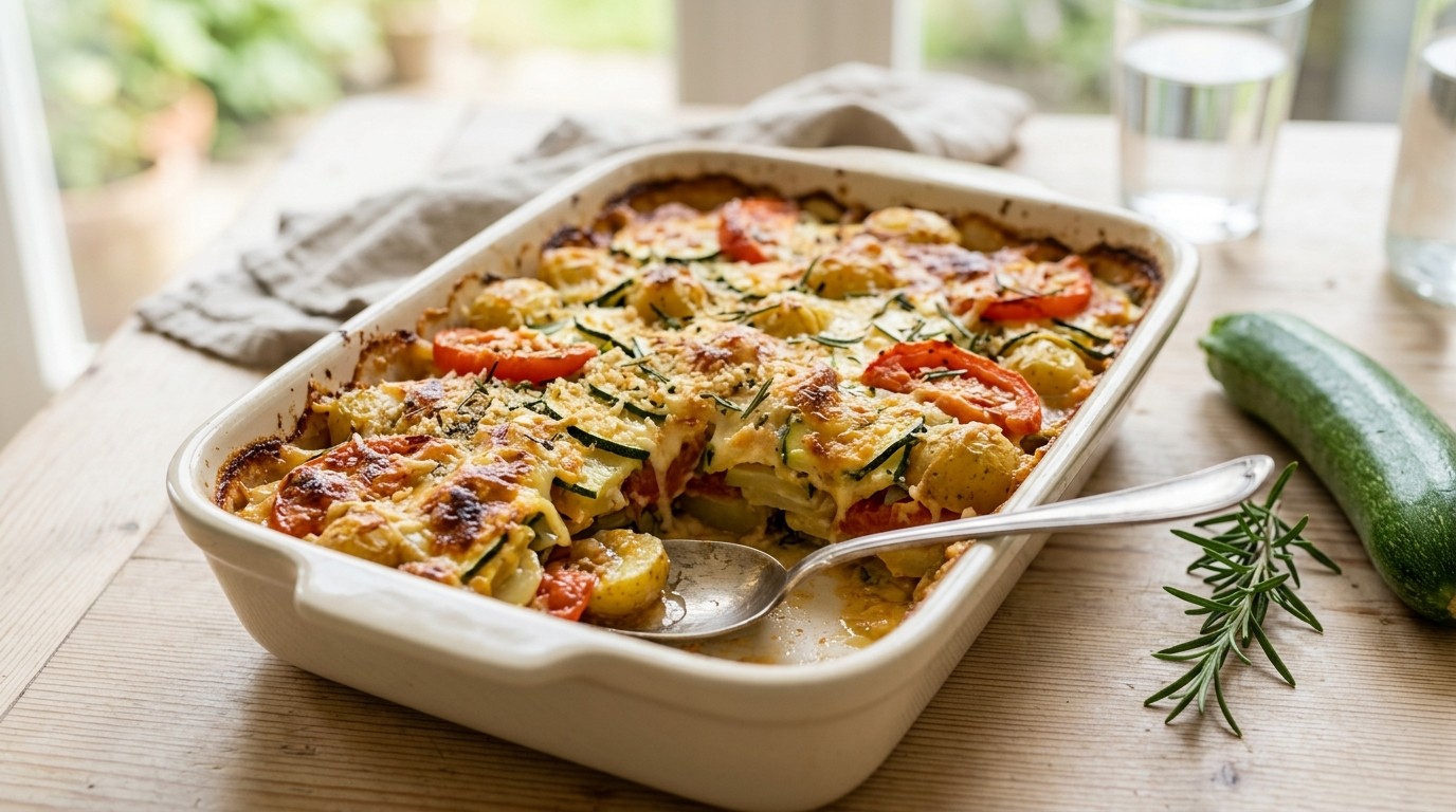 Courgette Aardappelschotel recept Courgette Aardappelschotel recept