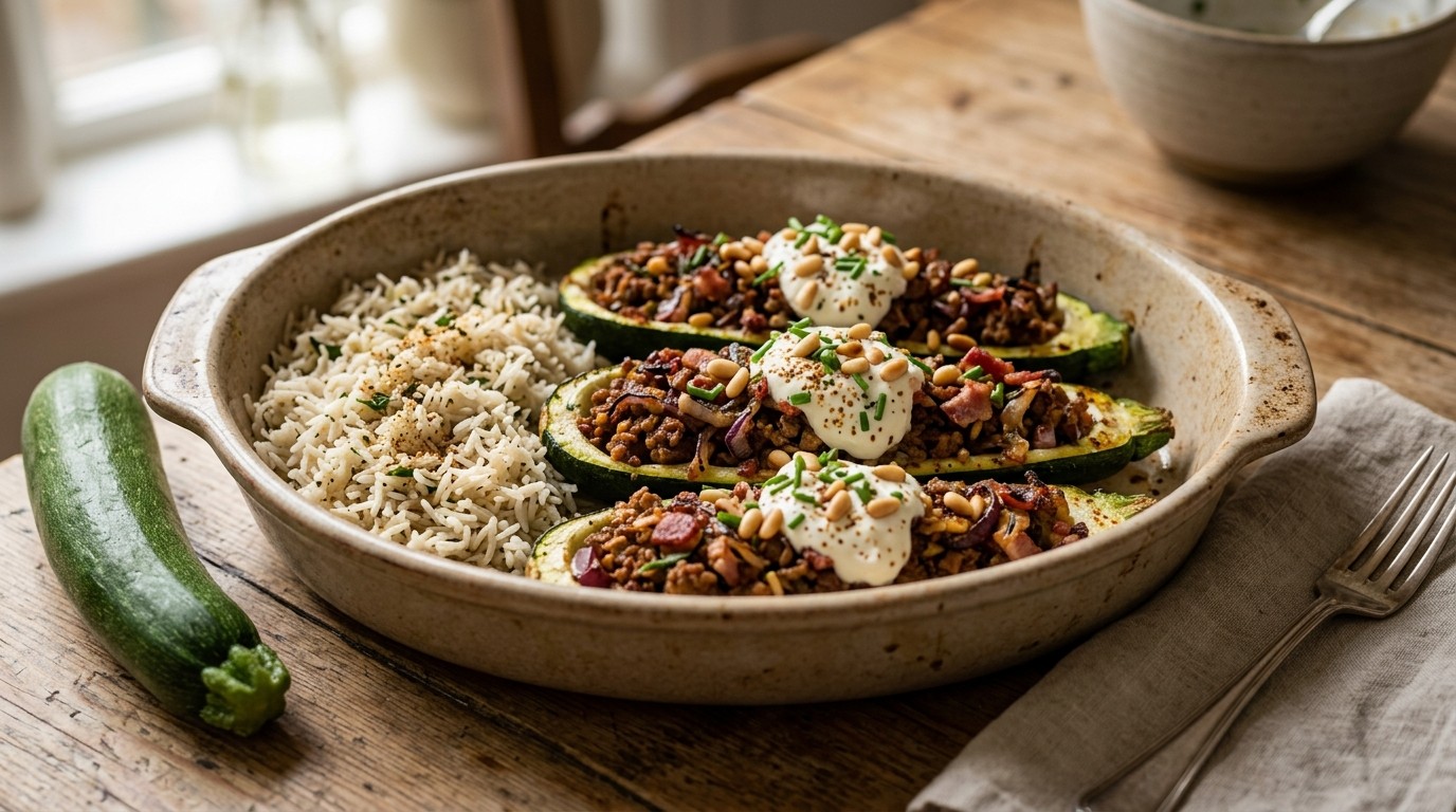 Courgette Gevuld met Lamsgehakt recept Courgette Gevuld met Lamsgehakt recept