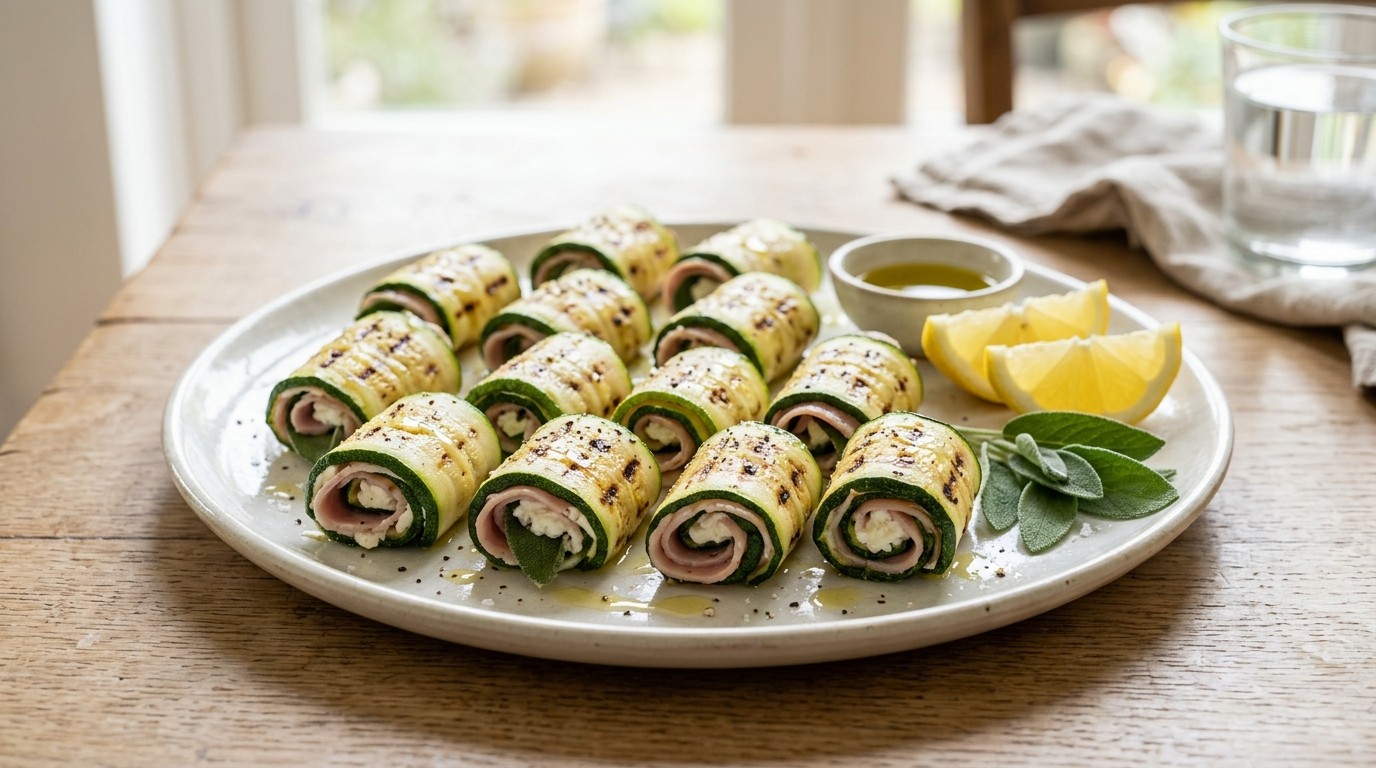 Courgette Hamrolletjes