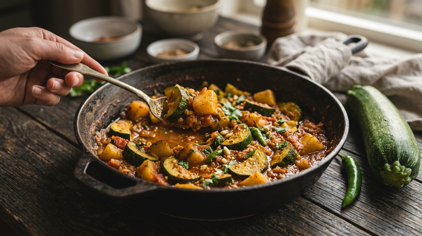 Courgette in Masala