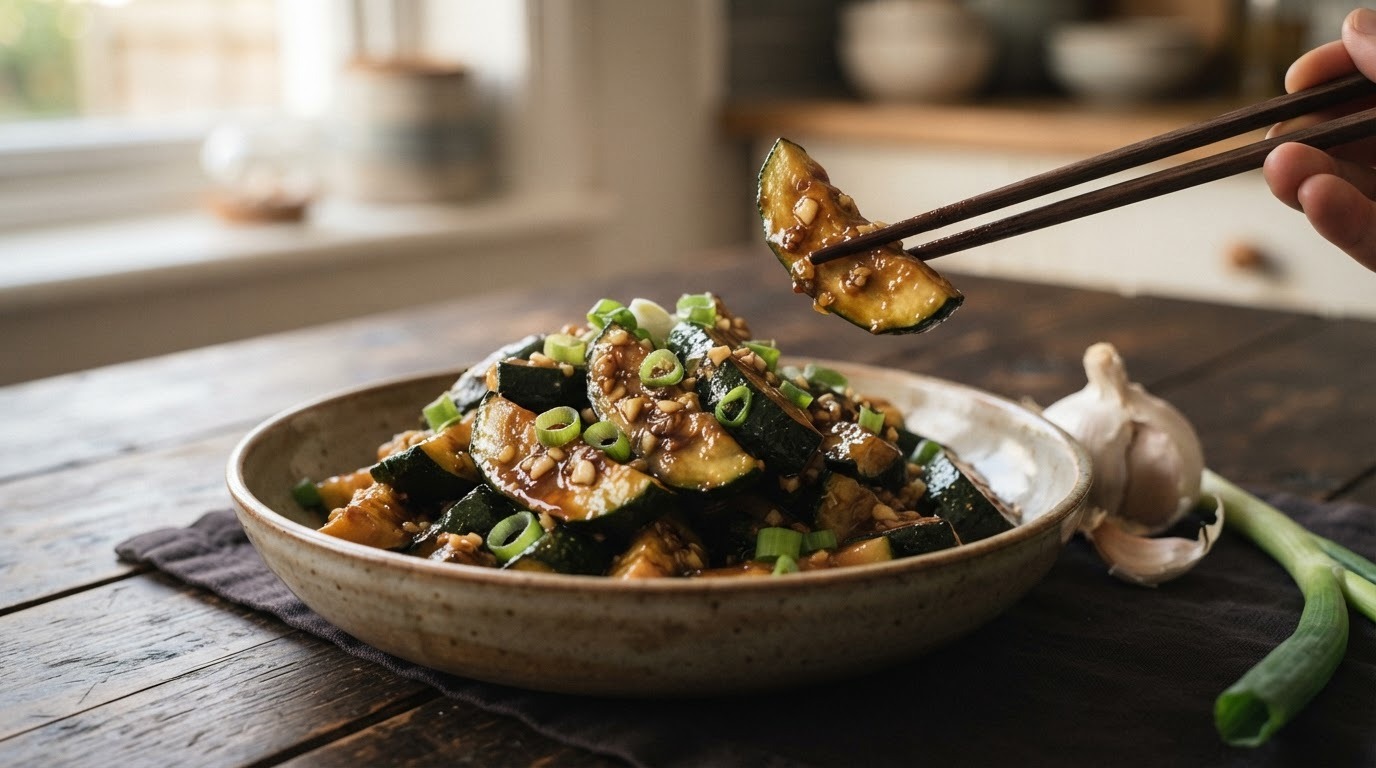Courgette met Oestersaus