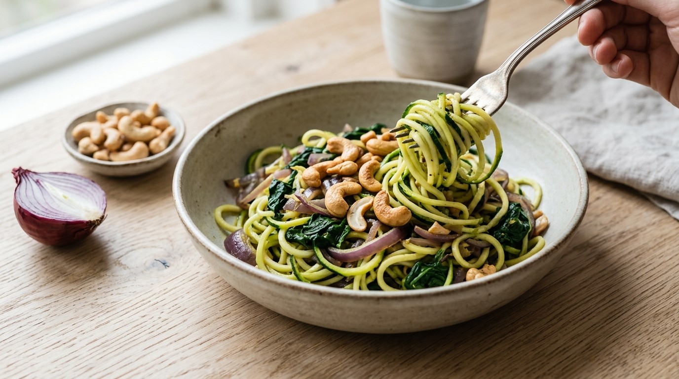 Courgettespaghetti recept Courgettespaghetti recept