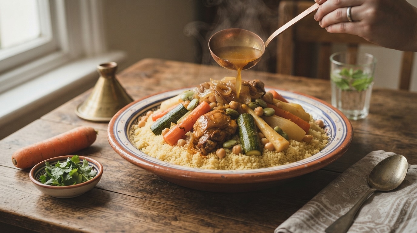 Couscous met 7 Groenten (Couscous Sebha Godaar)