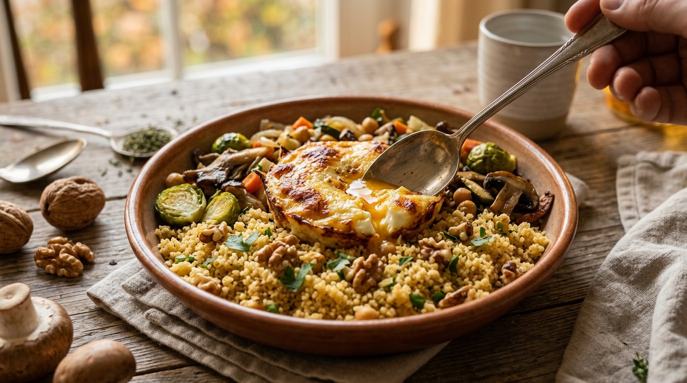 Couscous met een Gegratineerd Eitje recept Couscous met een Gegratineerd Eitje recept