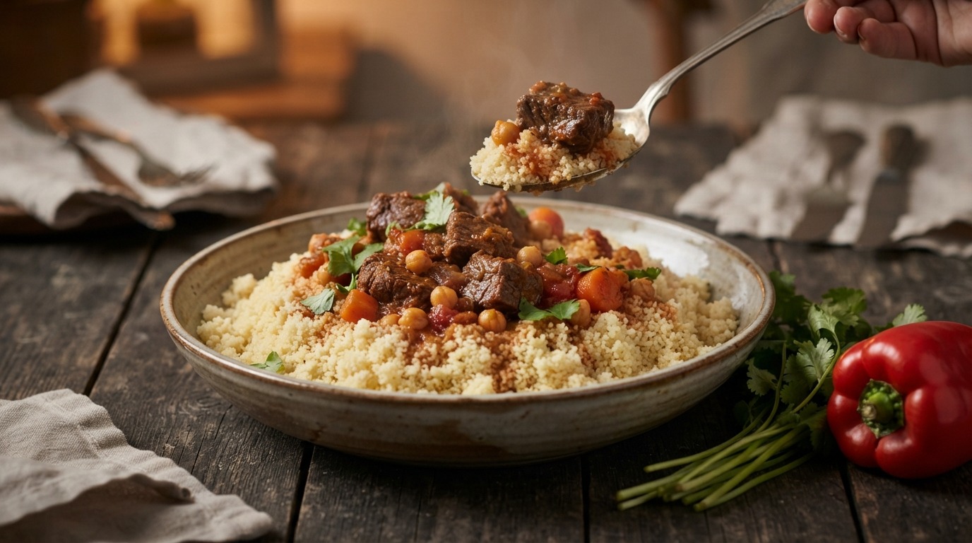 Couscous met Kruidig Rundvlees