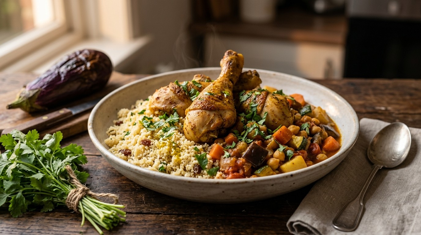 Couscous met Kruidige kip