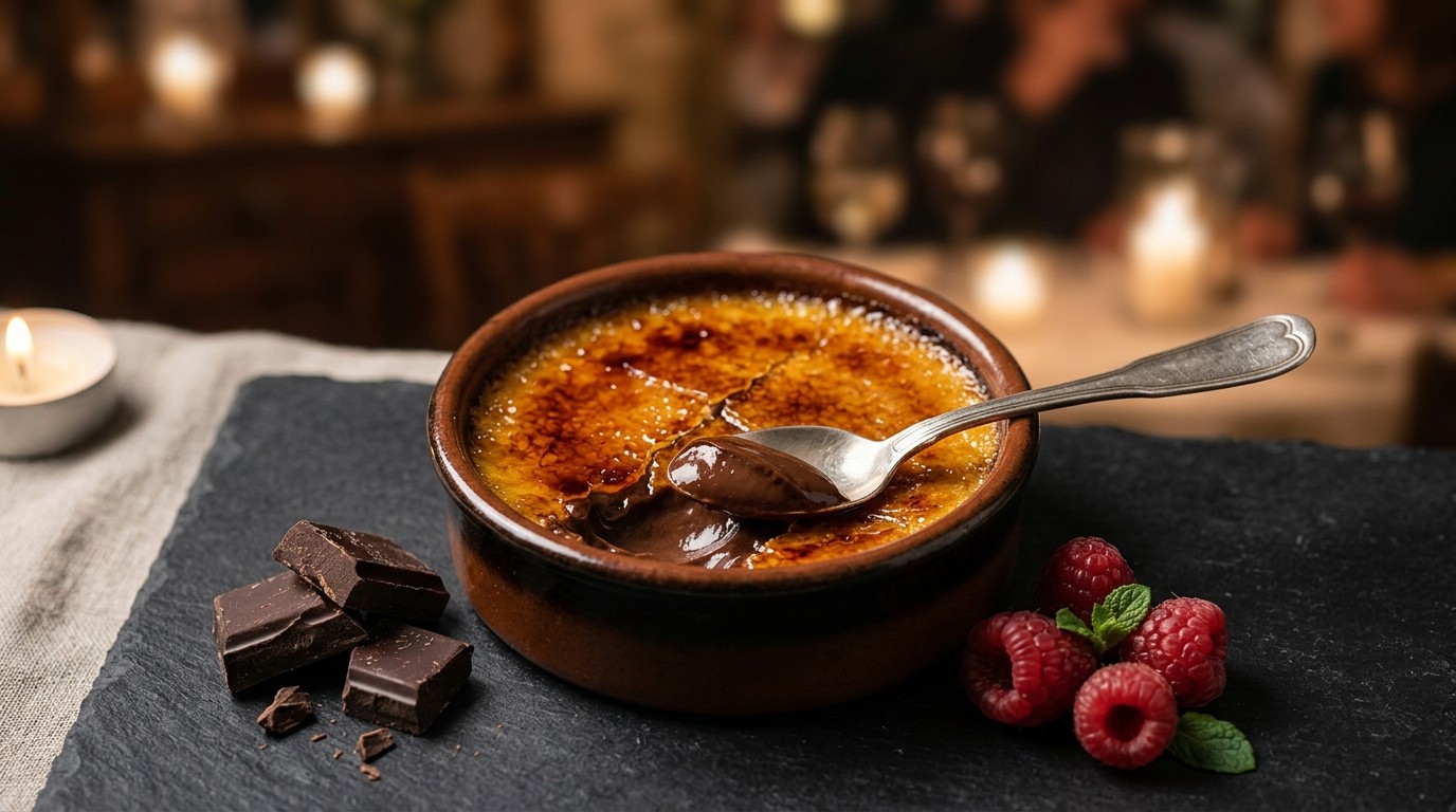 Crème Brûlée met Pure Chocolade recept Crème Brûlée met Pure Chocolade recept