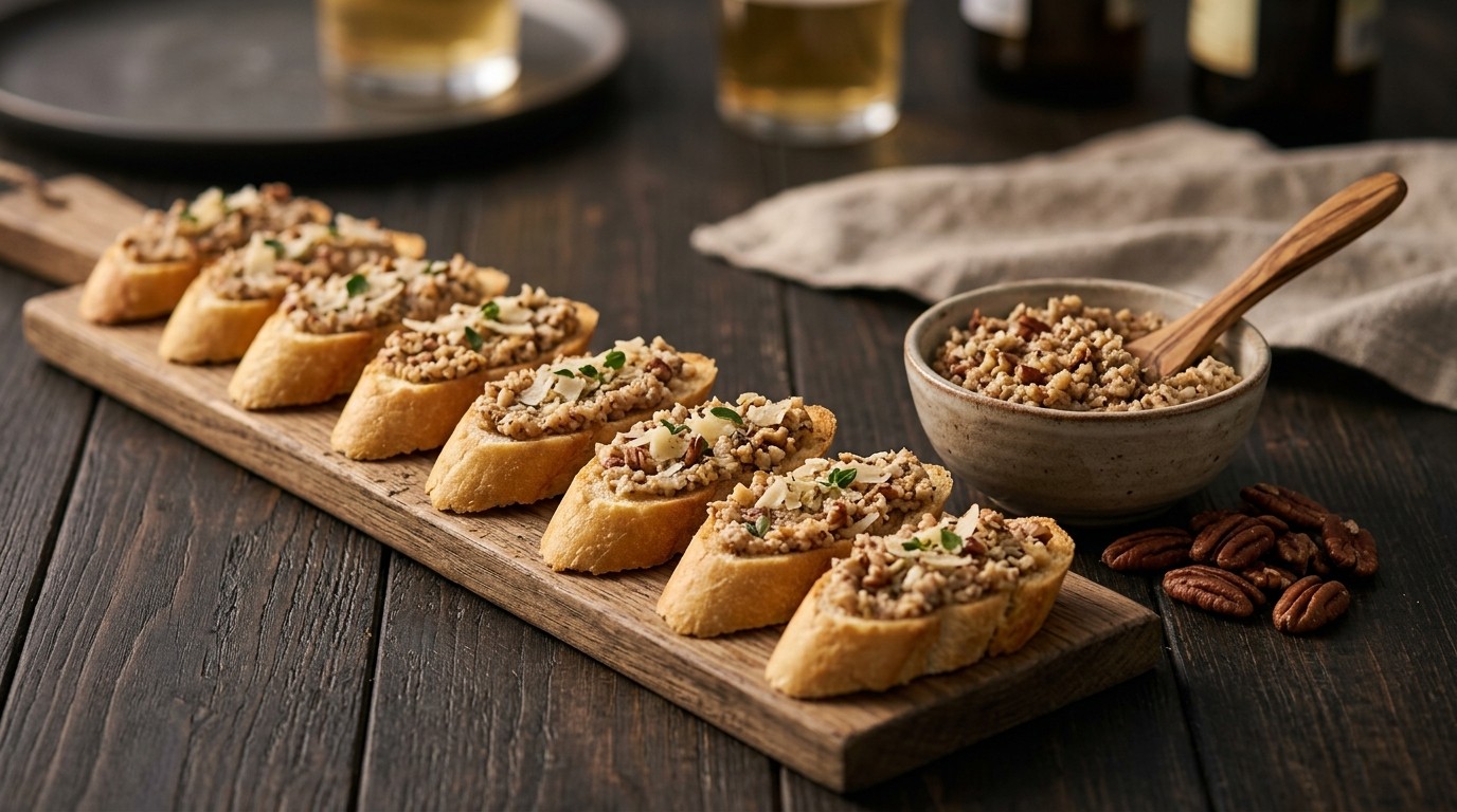 Crostini met Kaas-notendip