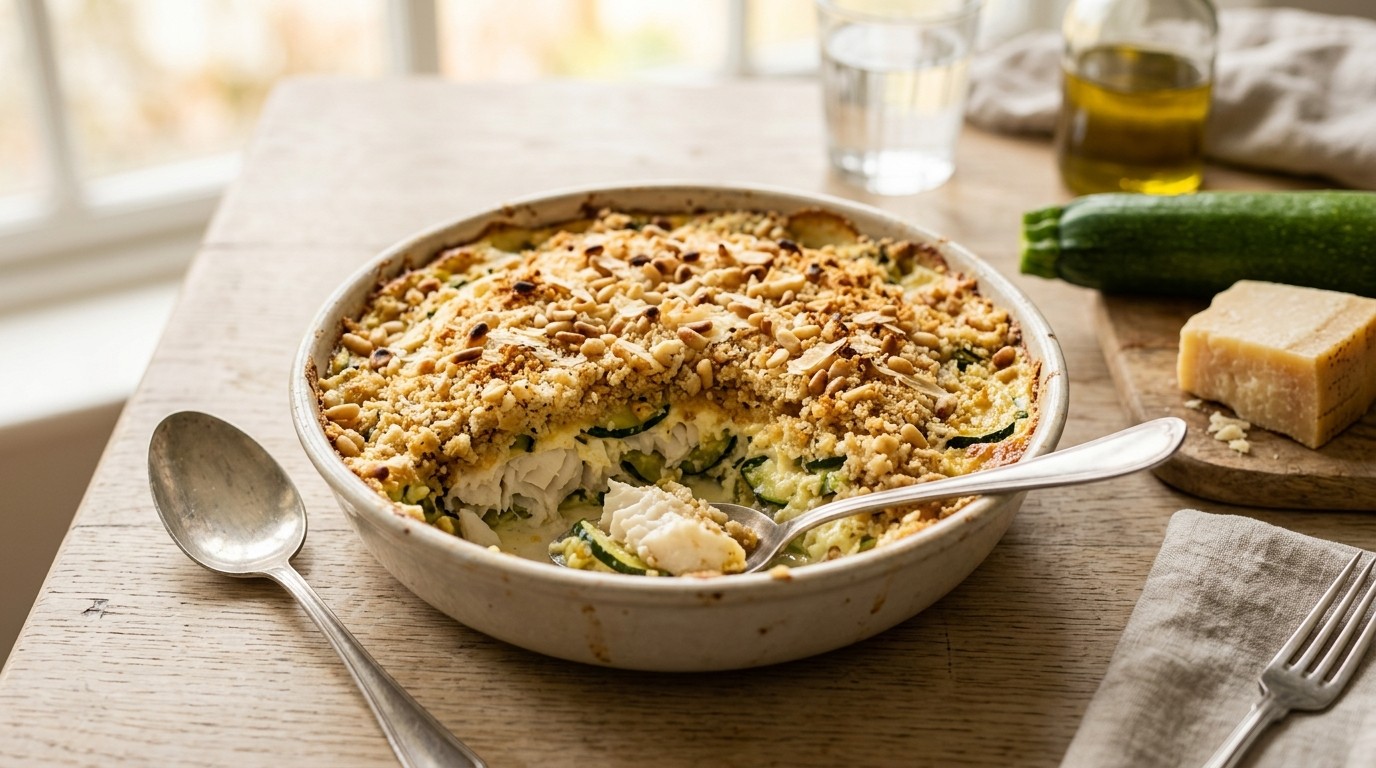 Crumble vis - Courgette