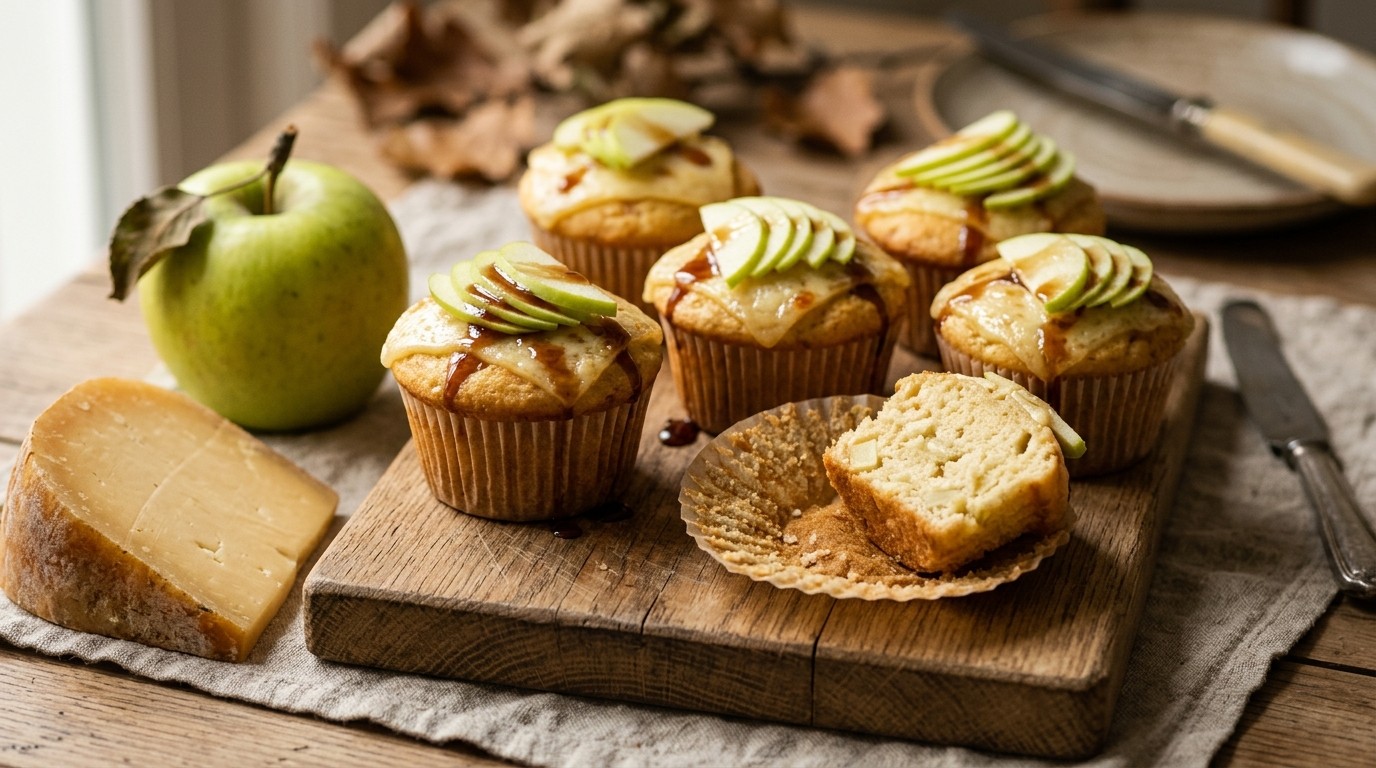 Cupcake met Kaas,appel en Stroop recept Cupcake met Kaas,appel en Stroop recept